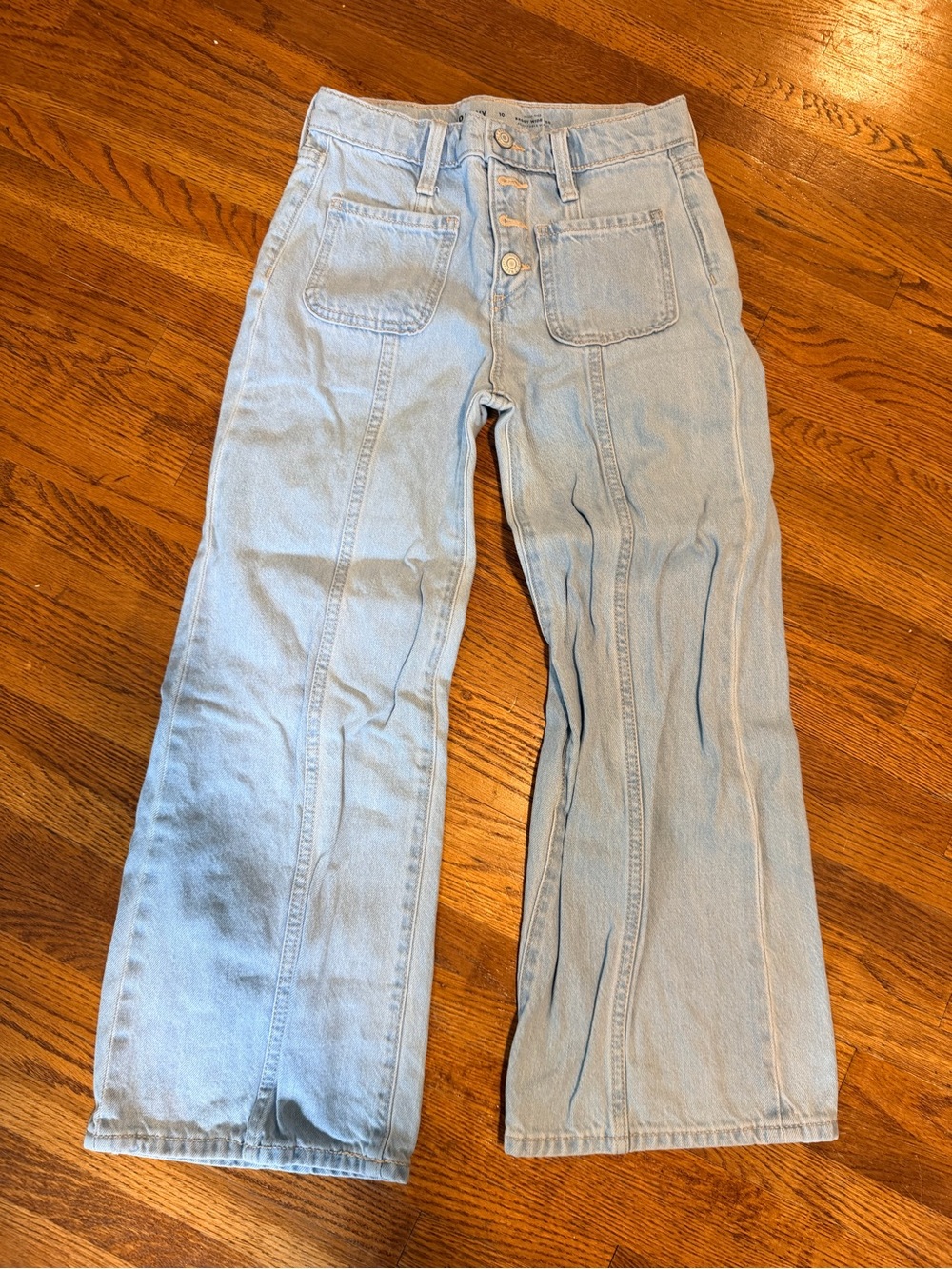 Old Navy Light Blue Kids Wide-Leg Jeans